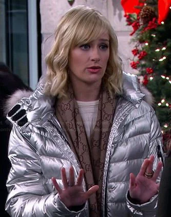 Caroline Channing Silver Bomber Puffer Jacket Insulated Jacket Fitted Jacket Loose Jacket Caroline Channing Silver Bomber Puffer Jacket Insulated Jacket Fitted Jacket Loose Jacket
