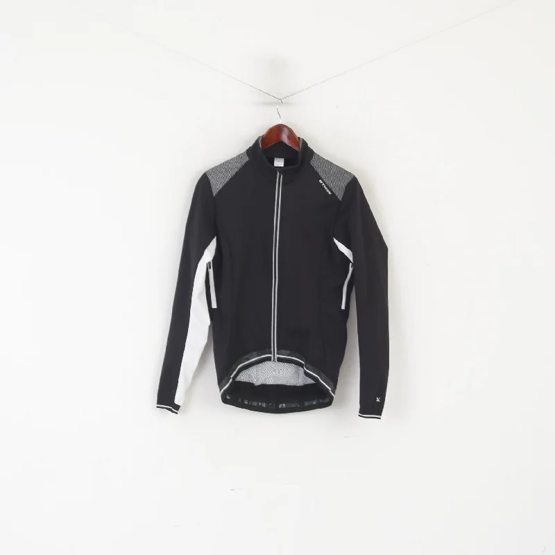 B'TWIN Women M Cycling Jacket Black Reflective Full Zipper Windbreaker Bike Top Elasticated Jacket Padded Jacket Insulated Jacket B'TWIN Women M Cycling Jacket Black Reflective Full Zipper Windbreaker Bike Top Elasticated Jacket Padded Jacket Insulated Jacket