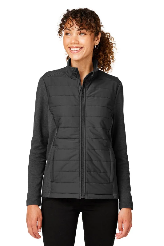 Devon & Jones Womens New Classics Charleston Hybrid Full Zip Jacket - Black Melange/Black V-Neck Jacket Boat Neck Jacket Square Neck Jacket Devon & Jones Womens New Classics Charleston Hybrid Full Zip Jacket - Black Melange/Black V-Neck Jacket Boat Neck Jacket Square Neck Jacket