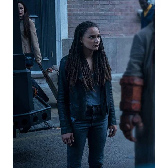 Hellboy Alice Monaghan Leather Jacket Faux Fur Jacket Real Fur Jacket Shearling Jacket Hellboy Alice Monaghan Leather Jacket Faux Fur Jacket Real Fur Jacket Shearling Jacket