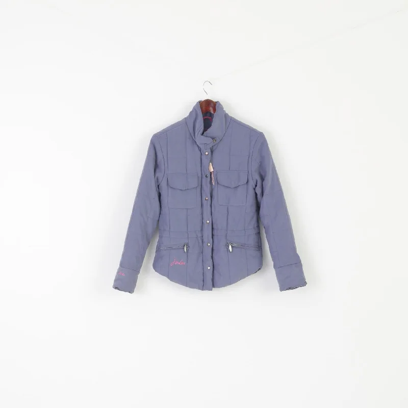 Joules Women 10 S Jacket Violet Padded Full Zipper Multi Pocket Classic Top Appliqued Jacket Beaded Jacket Sequined Jacket Joules Women 10 S Jacket Violet Padded Full Zipper Multi Pocket Classic Top Appliqued Jacket Beaded Jacket Sequined Jacket