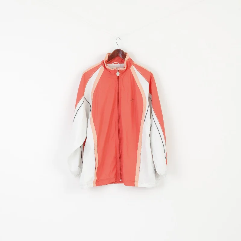 Linea Primero Women 22 XXL Jacket Peach Full Zipper Lightweight Sportswear Top Zip Front Button Front Snap Front Linea Primero Women 22 XXL Jacket Peach Full Zipper Lightweight Sportswear Top Zip Front Button Front Snap Front