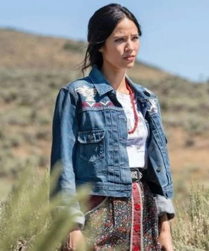 Monica Dutton Yellowstone S03 Denim Jacket Fleece Jacket Down Jacket Parka