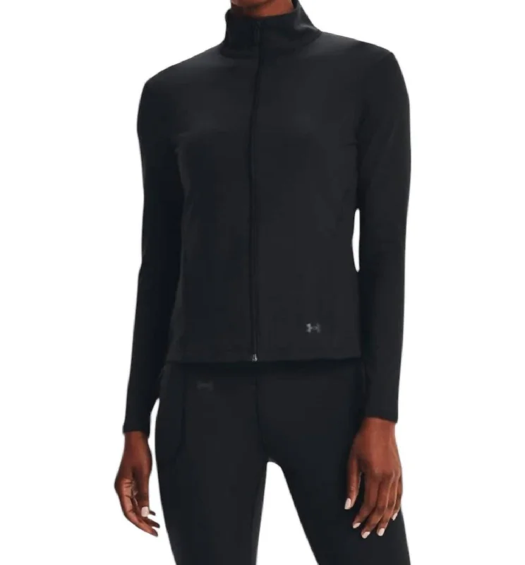 Motion Jacket In Black/jet Gray Wool Jacket Cashmere Jacket Tweed Jacket