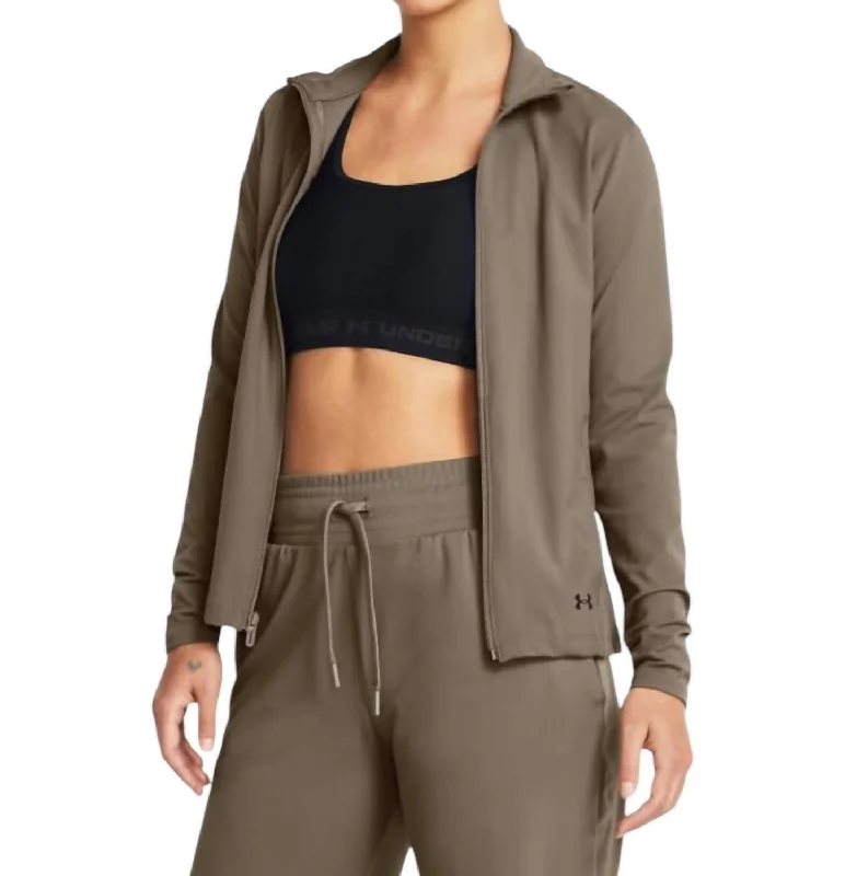 Motion Jacket In Taupe Dusk/black Tailored Jacket Straight Jacket A-Line Jacket