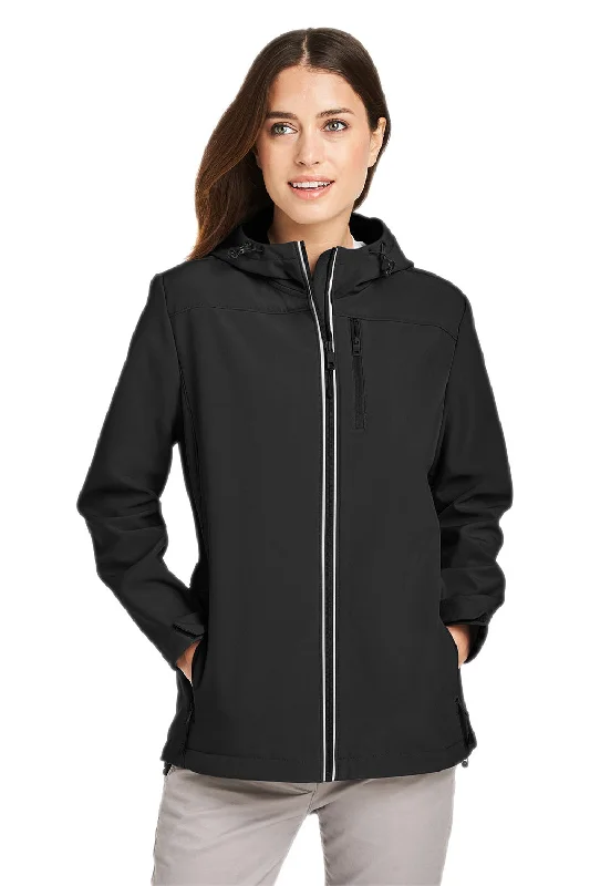 Nautica Womens Wavestorm Wind & Water Resistant Full Zip Hooded Jacket - Black Denim Fabric Leather Fabric Suede Fabric Nautica Womens Wavestorm Wind & Water Resistant Full Zip Hooded Jacket - Black Denim Fabric Leather Fabric Suede Fabric