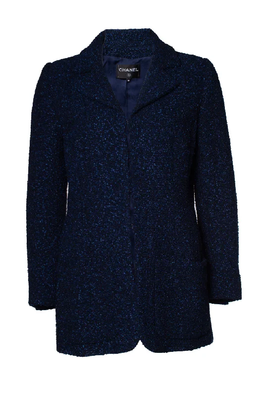 Navy blue and black tweet jacket Faux Fur Fabric Real Fur Fabric Shearling Fabric