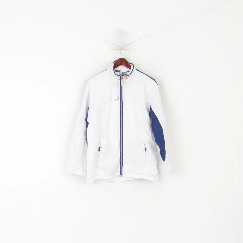Reebok Women M 14 Jacket White Vintage Sportswear Full Zipper Sport Top Knit Jacket Woven Jacket Fleece Jacket Reebok Women M 14 Jacket White Vintage Sportswear Full Zipper Sport Top Knit Jacket Woven Jacket Fleece Jacket