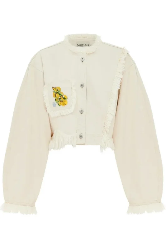 Sylvie Jacket Chenille Fabric Brocade Fabric Lace Fabric