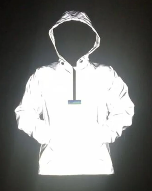 Techwear Reflective Hooded Jacket Lace Jacket Ribbed Jacket Sequined Jacket