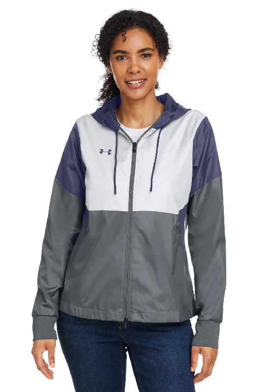 Under Armour Womens Team Legacy Wind & Water Resistant Full Zip Hooded Jacket - Navy Blue Cotton Jacket Linen Jacket Terry Jacket Under Armour Womens Team Legacy Wind & Water Resistant Full Zip Hooded Jacket - Navy Blue Cotton Jacket Linen Jacket Terry Jacket