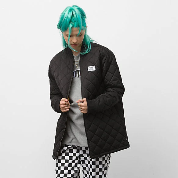 Vans Women Boom Boom 66 Long Jacket Tailored Jacket Straight Jacket A-Line Jacket