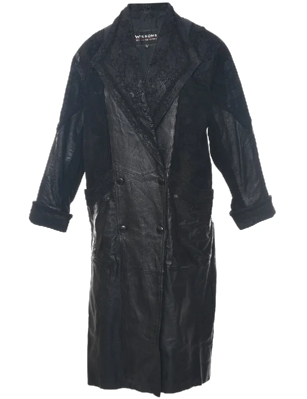 Wilson Leather Jacket - M Oversized Jacket Tailored Jacket Straight Jacket