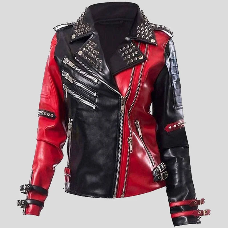 WWE Toni Storm Studded Biker Jacket Chenille Fabric Brocade Fabric Lace Fabric