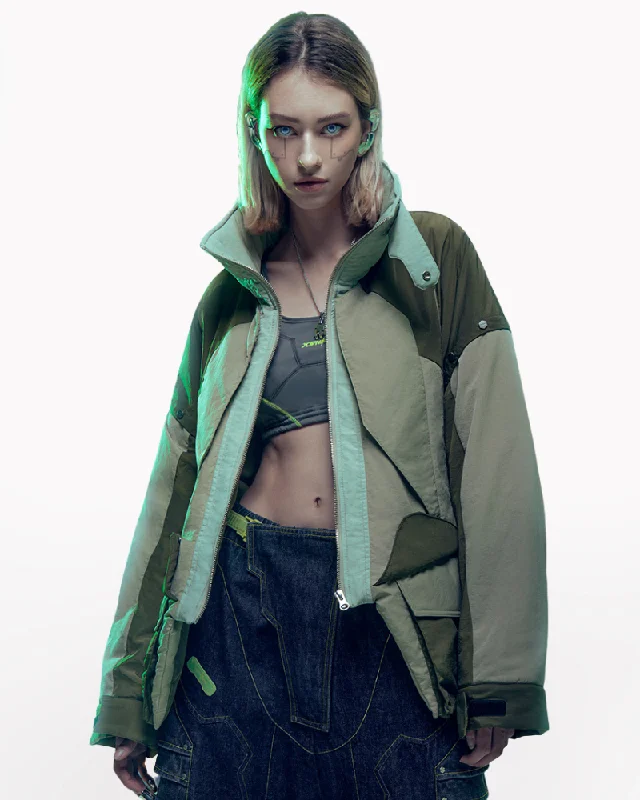 XIPHEVIL Cyberpunk Outfits Exotic Hacker Urban Winter Jacket Collared Jacket Crew Neck Jacket Turtle Neck Jacket XIPHEVIL Cyberpunk Outfits Exotic Hacker Urban Winter Jacket Collared Jacket Crew Neck Jacket Turtle Neck Jacket