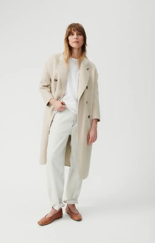 Coat Dado404 Greige Button-Up Cardigan Coat