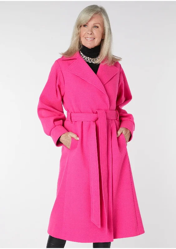 Andie Textured Soft Coat - size 10 A-Line Swing Coat