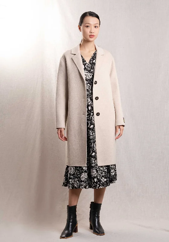 Coat Faggio Coa Faggio Coat Arachide Fitted Faux Suede Blazer