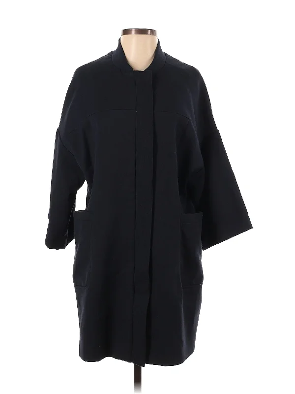 Coat Buttoned Peplum Coat