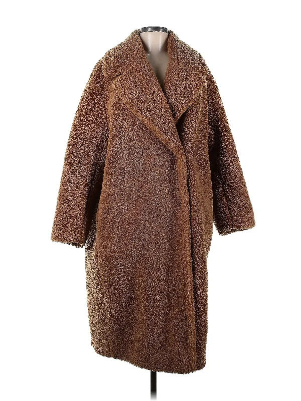 Coat Fitted Faux Suede Blazer