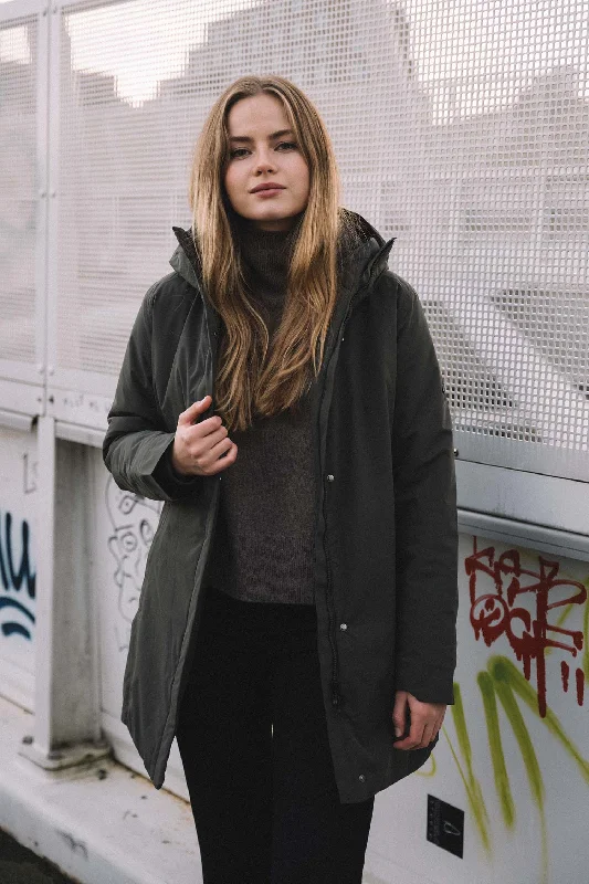 Coat — Dark Olive Luxury Cashmere Wrap
