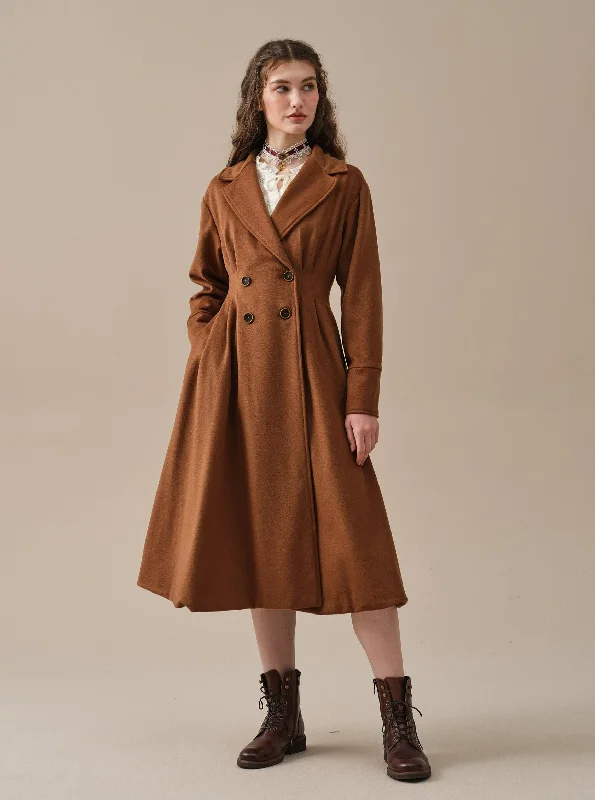 A ROMANCE 31 | DOUBLE BREASTED WOOL COAT Chic Winter Coat