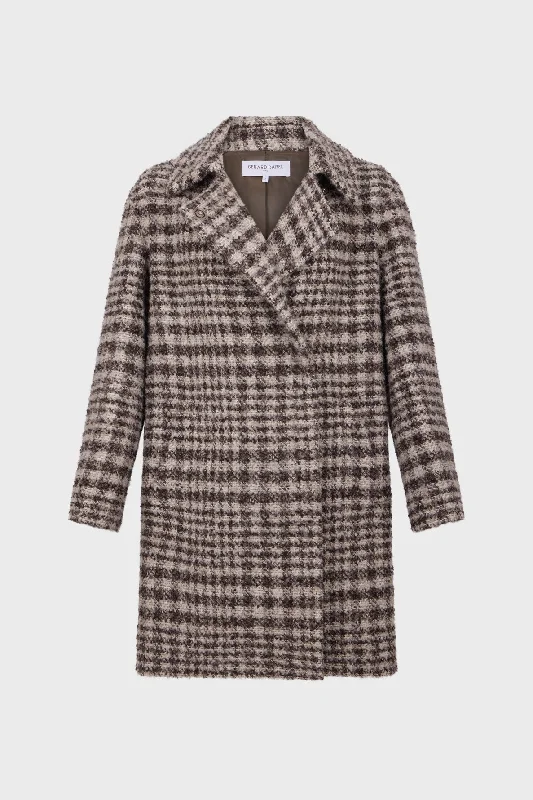 Coat Leopoldine Dam07a049 Brown Casual Denim Jacket