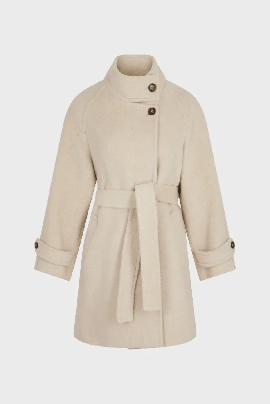 Coat Louise Dam48a039 Ecru Elegant Wool Jacket