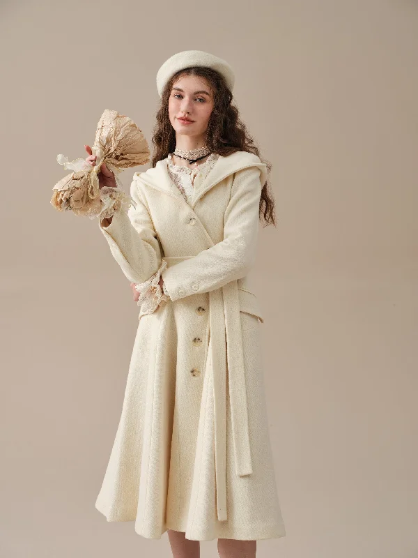 Sierra 17 | 100% wool classic coat Collared Pea Coat