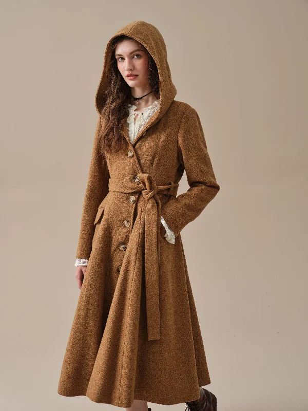 Sierra 17 | 100% wool classic coat Fur-Lined Aviator Coat