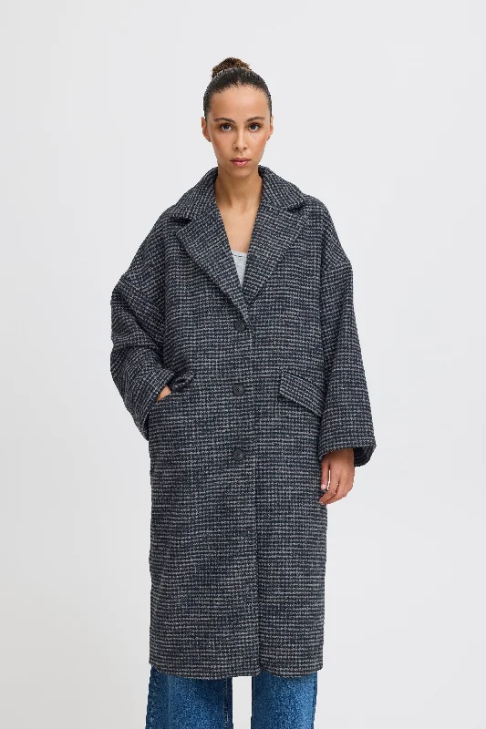 Ichi Emmalu Coat Oversized Teddy Coat