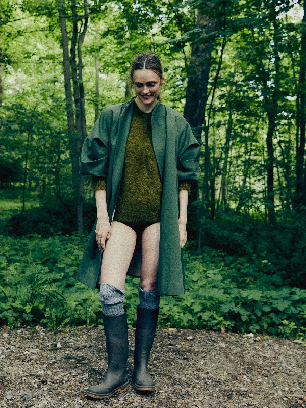 Josephine Coat in Olive Padded Ski Jacket