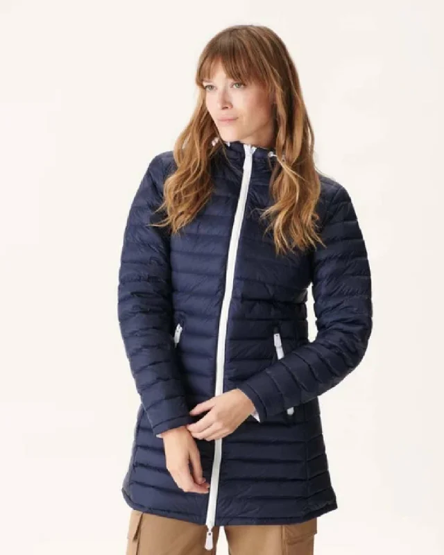 Reversible Coat Moscou Blanc-Marine Velvet Evening Cape