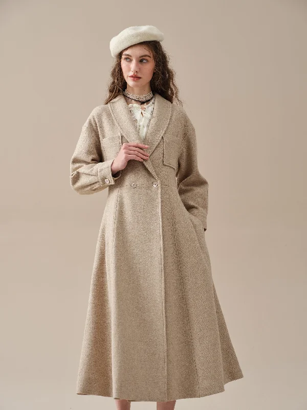 Pride and Prejudice 11| 100% wool coat Puff Sleeve Overcoat