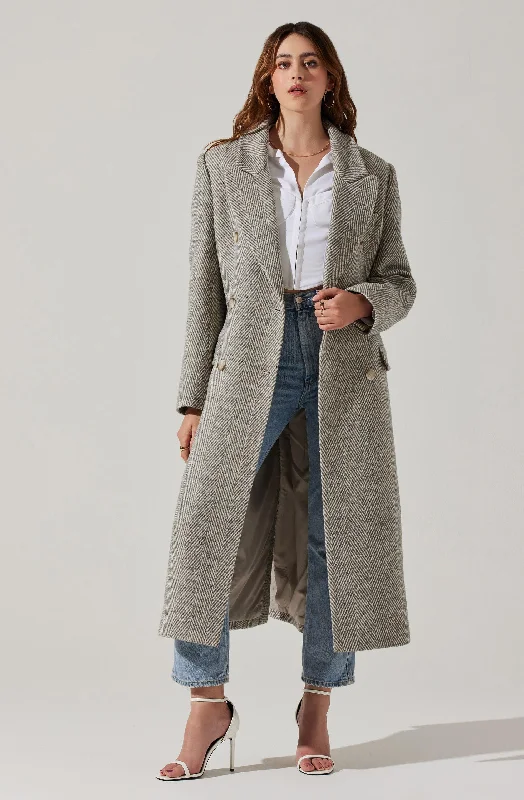 Morana Oversized Boucle Coat Cropped Fleece Jacket