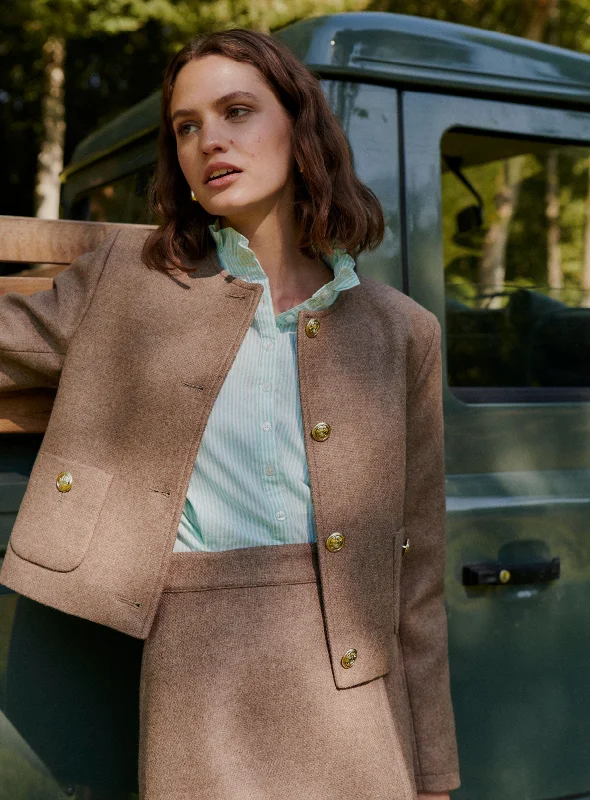 Coat Octavie Beige Soft Thermal Overcoat