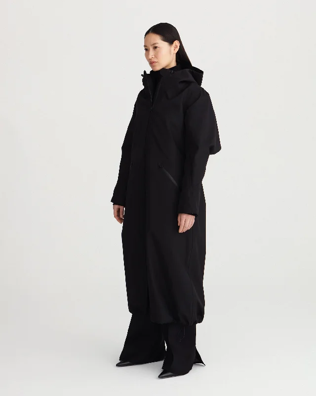 Spirit | Raven Black with Inner Coat Collared Pea Coat