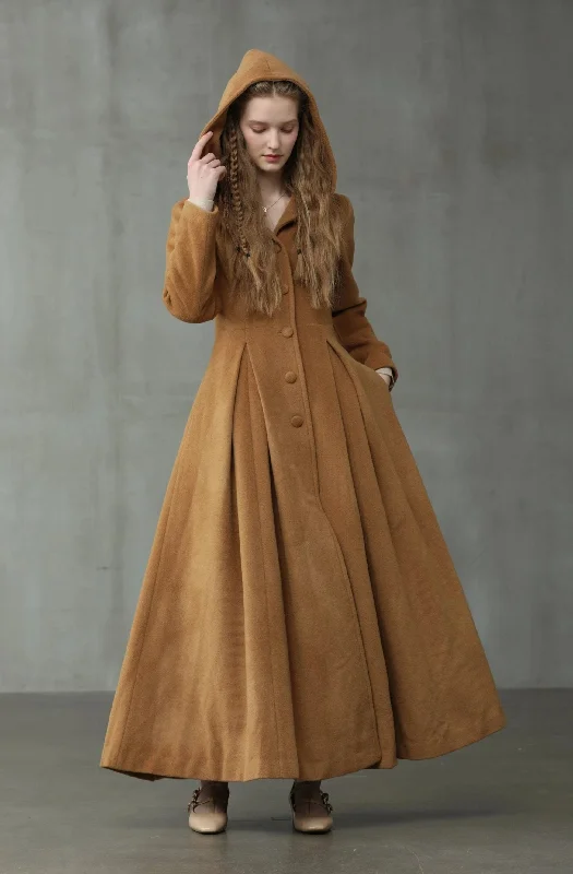 My Fair Lady 26 | Hooded Wool Coat Recycled Down Jacket