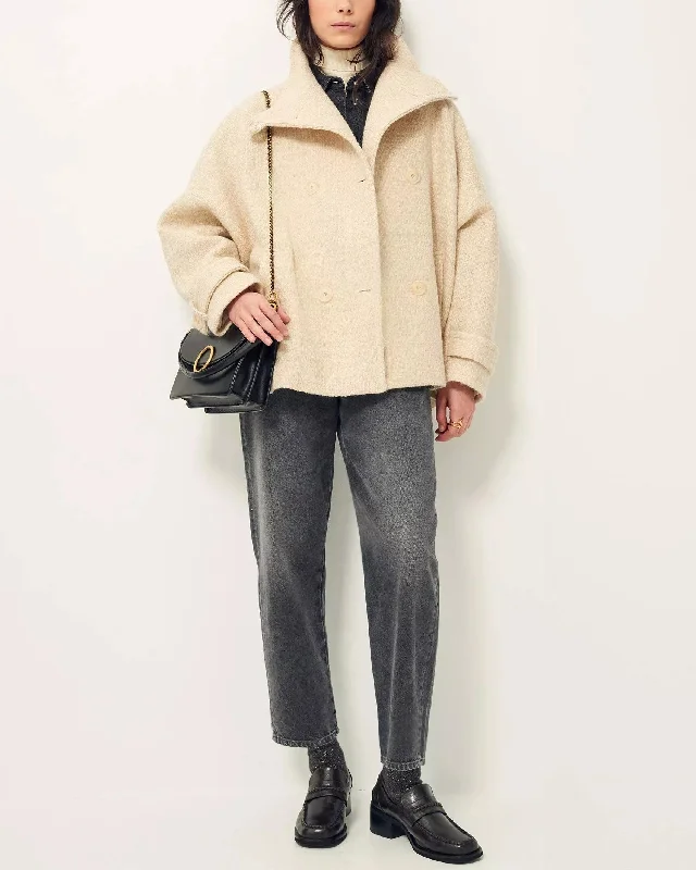 Coat Bleeck Sandshell Boho Fringe Cardigan
