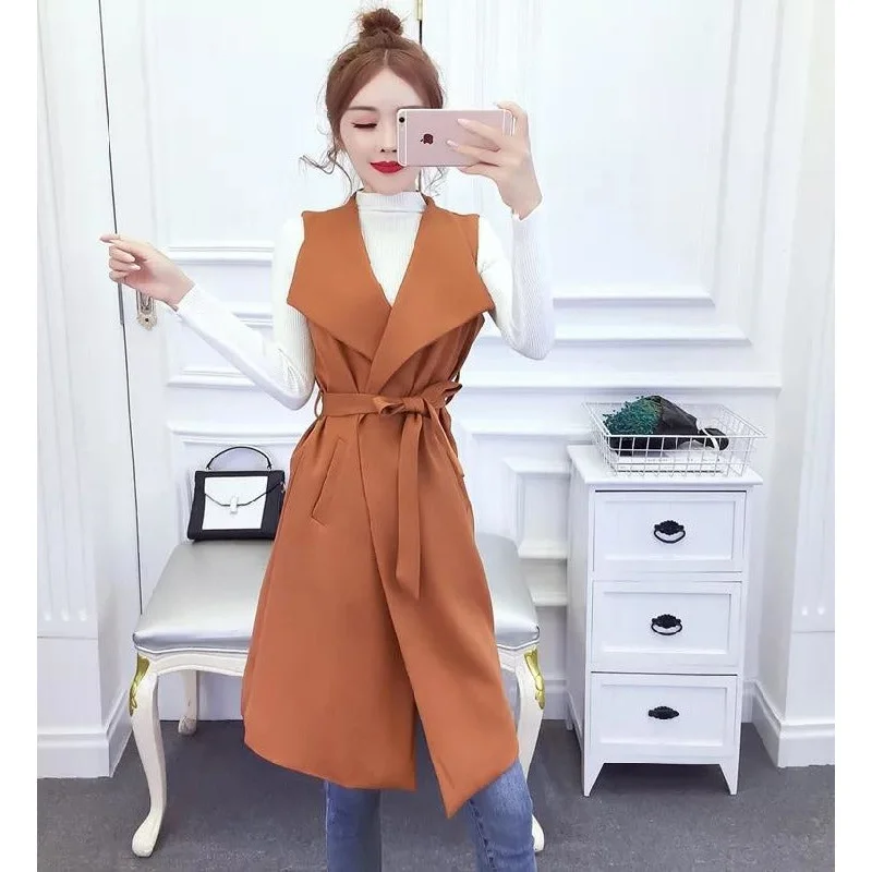 Sleeveless Long Coat  Hooded Puffer Anorak