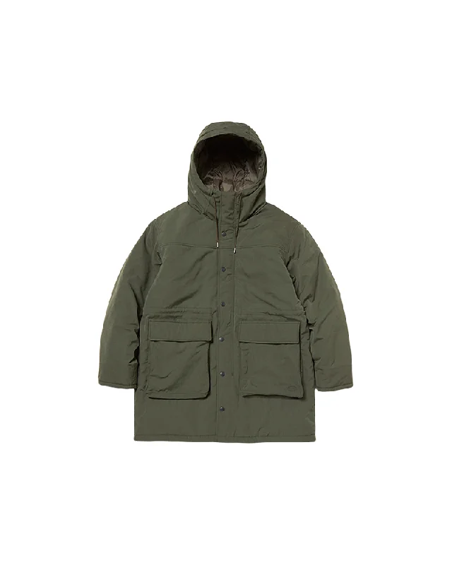 Takibi Weather Padded Coat Collared Pea Coat