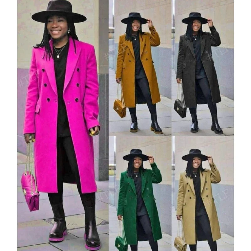 Solid Color Waterfall Coat Warm Hooded Poncho