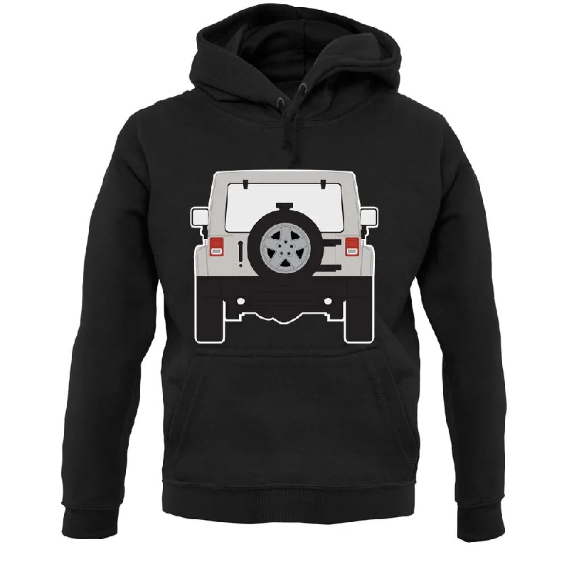 Jw Rear Hyper Grey Stone Unisex Hoodie Hoodie with Hidden Zipper Minimalist Clean