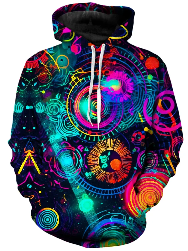 Retro Trip Unisex Hoodie Hoodie with Snap Buttons Easy Quick