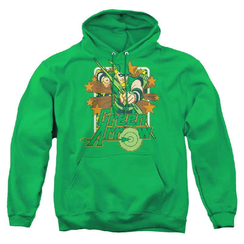 Green Arrow Green Arrow Stars - Pullover Hoodie Peter Pan Collar