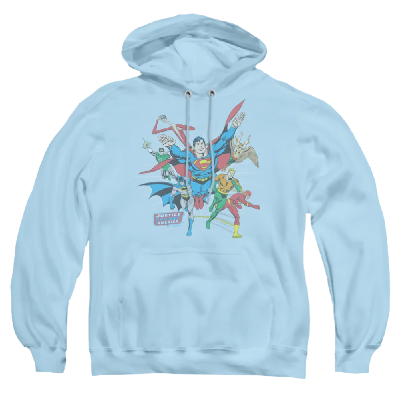 Justice League Lead The Charge - Pullover Hoodie Short Sleeve Top