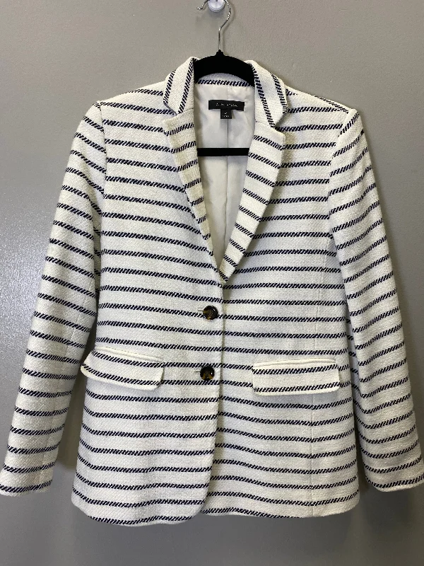 Blazer By Ann Taylor In Striped Pattern, Size: Xs Women's Party Jacket