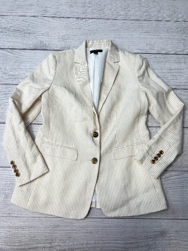 Blazer By Ann Taylor In Striped, Size: Sp Women's Party Jacket