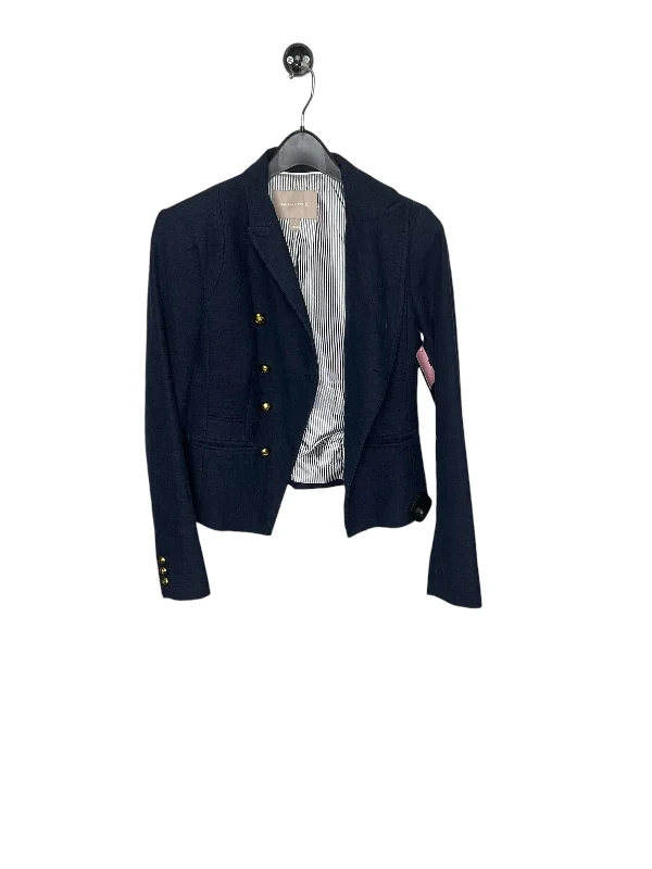Blazer By Banana Republic In Navy, Size: Xs Women's Print Jacket