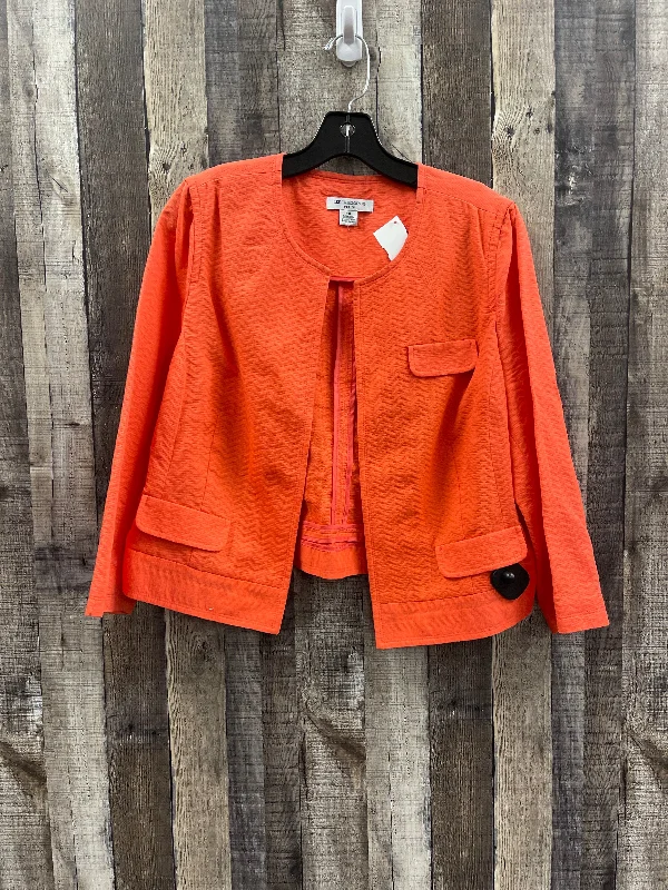 Blazer By Liz Claiborne In Orange, Size: Xlp Women's Classic Blazer